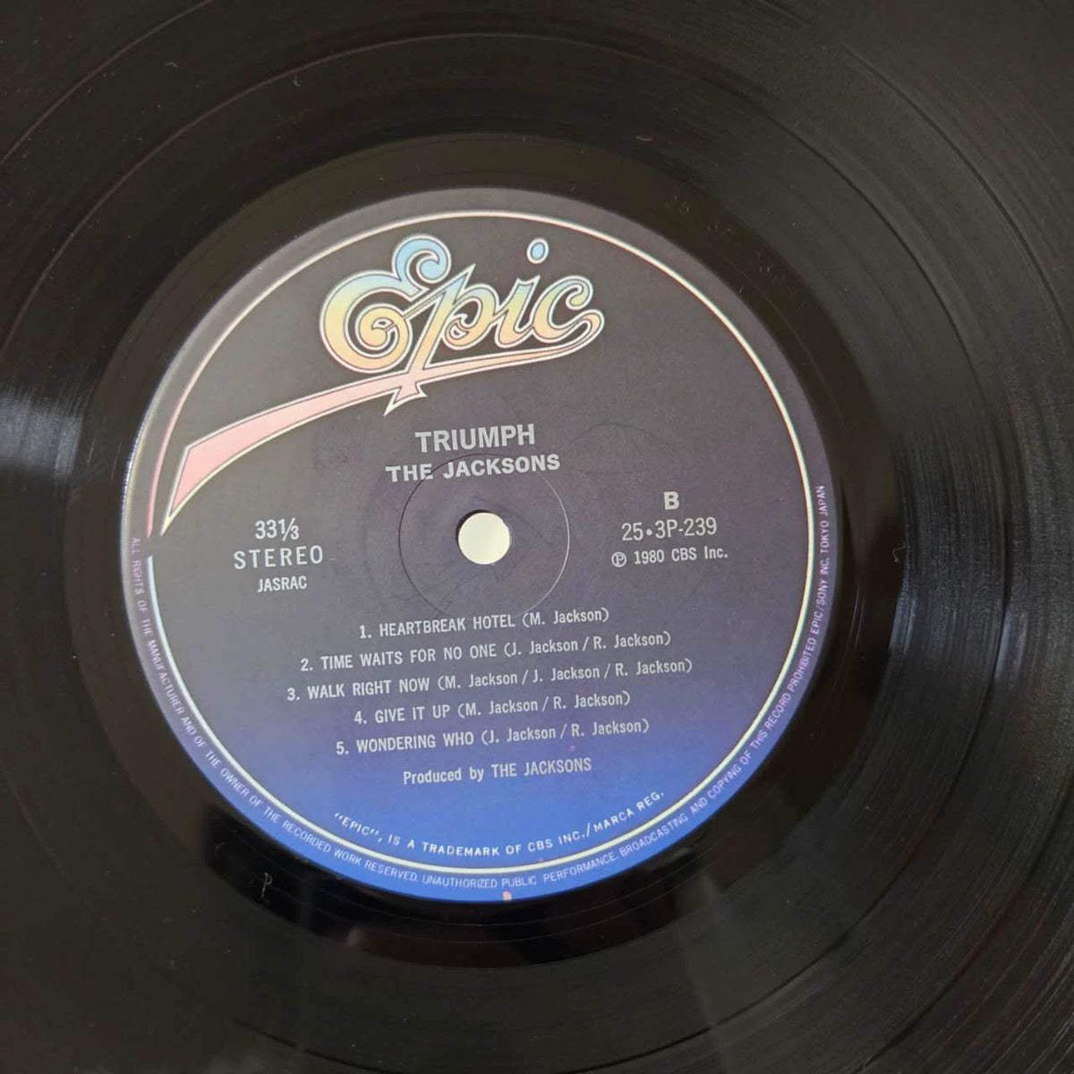 The Jacksons – Triumph – Japan Vinyl LP 25·3P-239 with OBI