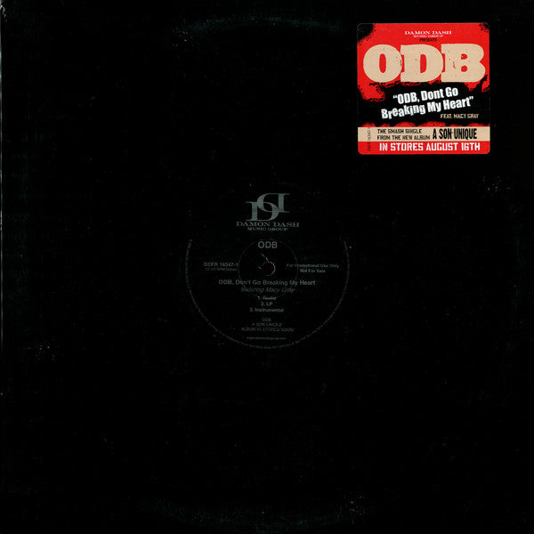 Ol' Dirty Bastard featuring Macy Gray : ODB, Don't Go Breaking My Heart (12", Promo)