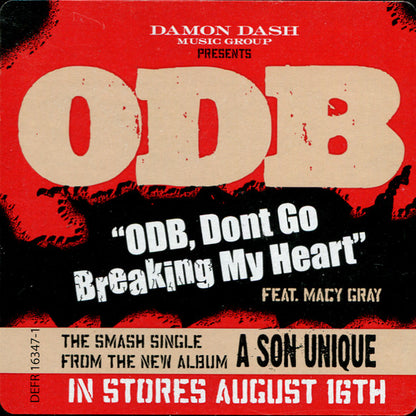 Ol' Dirty Bastard featuring Macy Gray : ODB, Don't Go Breaking My Heart (12", Promo)