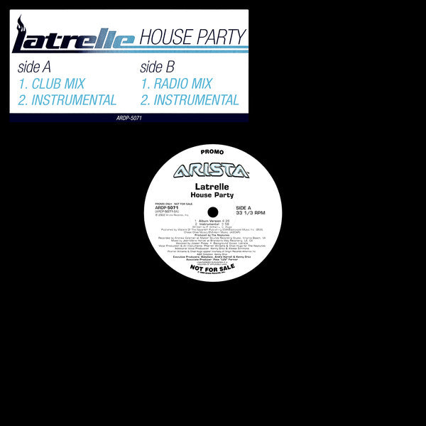 Latrelle* : House Party (12", Promo)