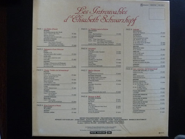 Elisabeth Schwarzkopf : Les Introuvables  (5xLP, Comp, Mono + Box)