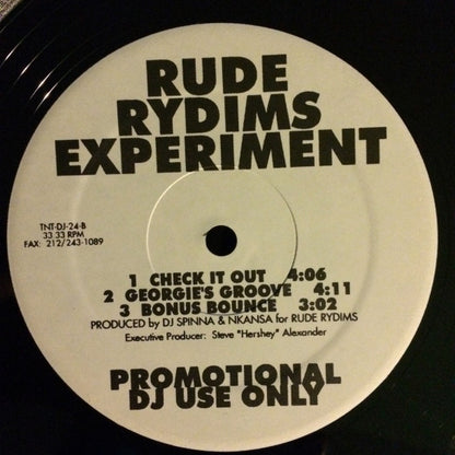 Rude Rydims : Rude Rydims Experiment (12", Promo)