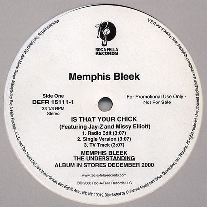 Memphis Bleek : Is That Your Chick (12", Single, Promo)