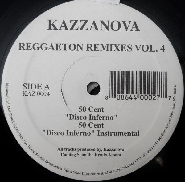 Kazzanova* : Reggaeton Remixes Vol.4 (12")