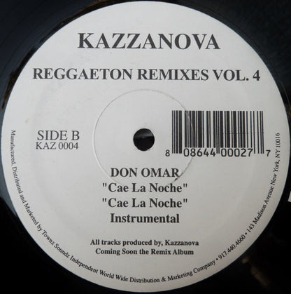 Kazzanova* : Reggaeton Remixes Vol.4 (12")