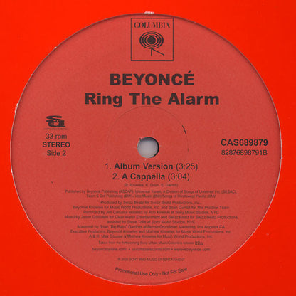 Beyoncé : Ring The Alarm (12", Promo)