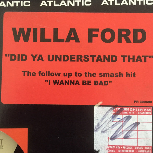 Willa Ford : Did Ya' Understand That (12", Promo)