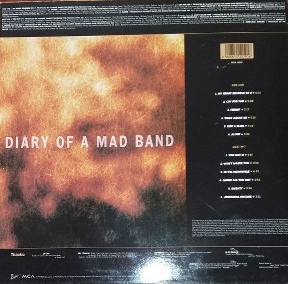 Jodeci : Diary Of A Mad Band (LP, Album)