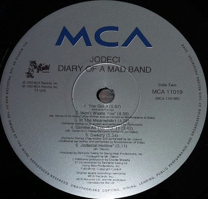 Jodeci : Diary Of A Mad Band (LP, Album)