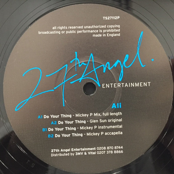 Ali* : Do Your Thing (12", Promo)