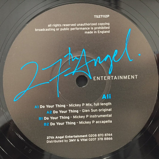 Ali* : Do Your Thing (12", Promo)