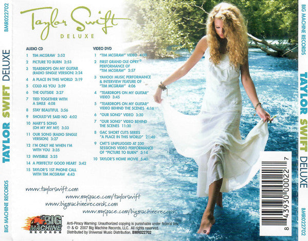 Taylor Swift : Taylor Swift (Deluxe) (CD, Album + DVD-V + Dlx, Ltd)