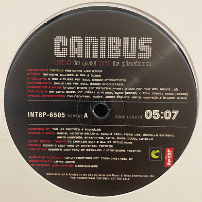 Canibus : AIDS Is Gold HIV Is Platinum (12", Single, Promo)