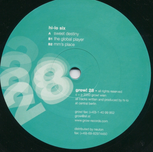 Hi-Lo : Six (12")