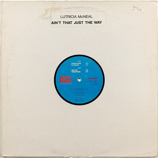 Lutricia McNeal : Ain't That Just The Way (12")