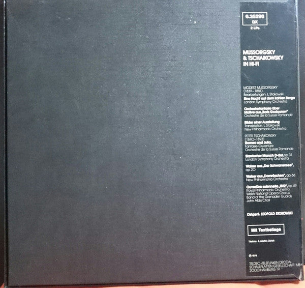 Leopold Stokowski / Modest Mussorgsky, Pyotr Ilyich Tchaikovsky : Mussorgsky + Tschaikowsky  In Hi-Fi (2xLP, Comp + Box)