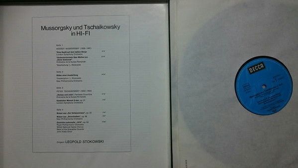 Leopold Stokowski / Modest Mussorgsky, Pyotr Ilyich Tchaikovsky : Mussorgsky + Tschaikowsky  In Hi-Fi (2xLP, Comp + Box)