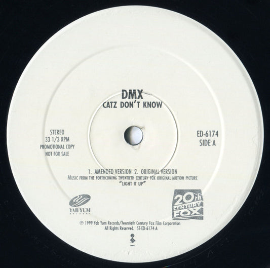 DMX : Catz Don't Know (12", Promo)
