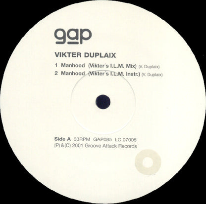 Vikter Duplaix : Manhood Remix (12")
