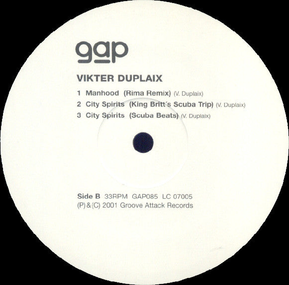 Vikter Duplaix : Manhood Remix (12")