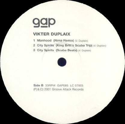Vikter Duplaix : Manhood Remix (12")