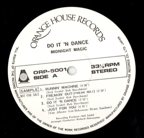 Midnight Magic (3) : Do It 'N Dance (LP, Album, Promo)