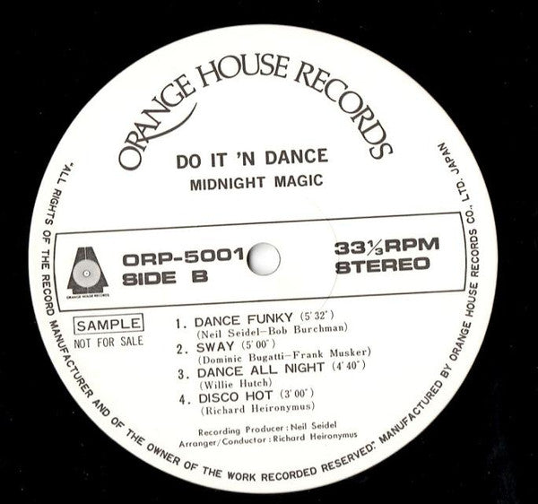 Midnight Magic (3) : Do It 'N Dance (LP, Album, Promo)