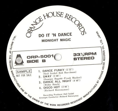 Midnight Magic (3) : Do It 'N Dance (LP, Album, Promo)