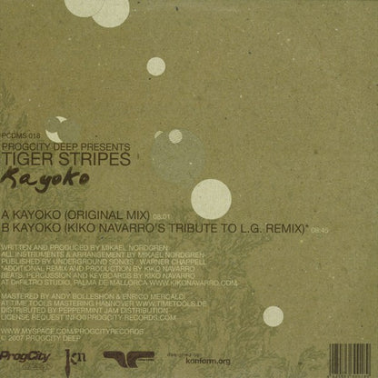 Tiger Stripes : Kayoko (12")