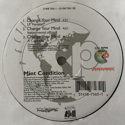 Mint Condition : You Don't Have To Hurt No More / Change Your Mind (12")