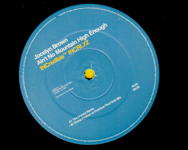 Jocelyn Brown : Ain't No Mountain High Enough (12")