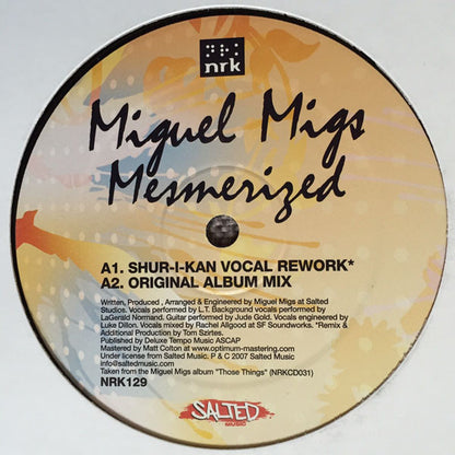 Miguel Migs : Mesmerized (Part 1) (12")