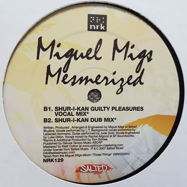Miguel Migs : Mesmerized (Part 1) (12")