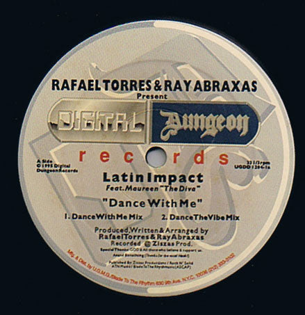 Rafael Torres & Ray Abraxas Present Latin Impact Feat. Maureen "The Diva"* : Dance With Me (12")