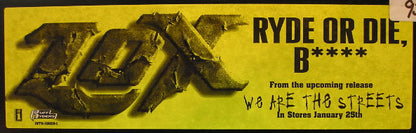 LOX* Featuring Timbaland And Eve (2) : Ryde Or Die, B**** (12", Single, Promo)