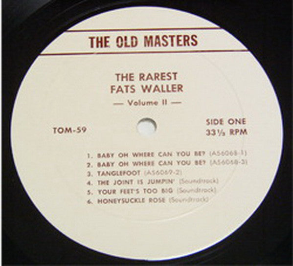 Fats Waller : The Rarest Fats Waller Volume Two (LP, Comp, Ltd)