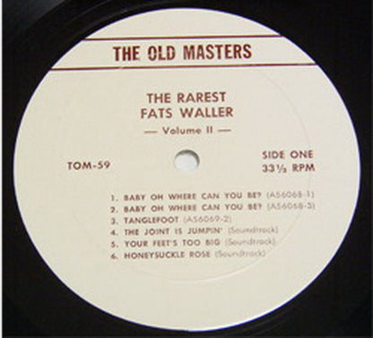 Fats Waller : The Rarest Fats Waller Volume Two (LP, Comp, Ltd)