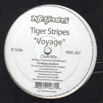 Tiger Stripes : Voyage (12")