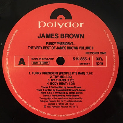 James Brown : Funky President: The Very Best Of James Brown Vol 2 (2xLP, Comp)