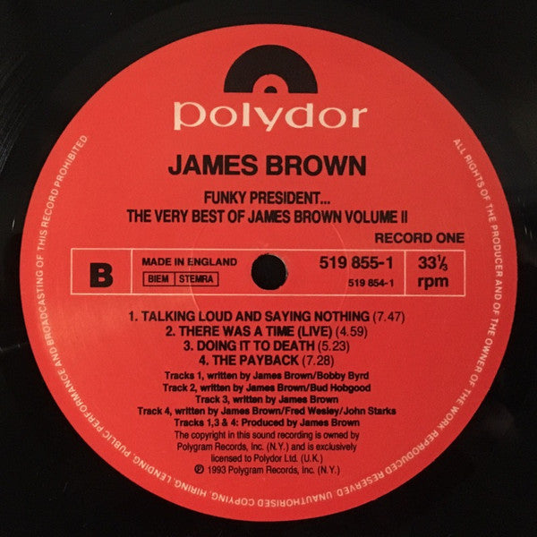 James Brown : Funky President: The Very Best Of James Brown Vol 2 (2xLP, Comp)