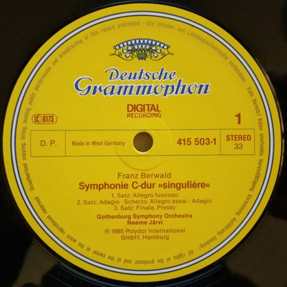 Franz Berwald, Göteborgs Symfoniker, Neeme Järvi : 4 Symphonies (2xLP + Box)