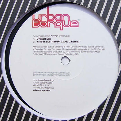 François DuBois* : I Try (Part One) (12", Single)