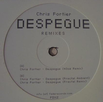 Chris Fortier : Despegue - Remixes (12")