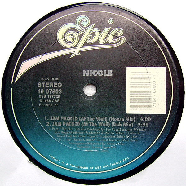 Nicole* : Jam Packed (At The Wall) (12")