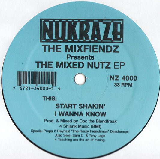 The Mixfiendz : The Mixed Nutz EP (12", EP)