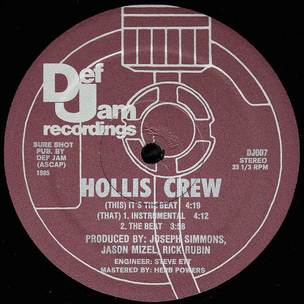 Hollis Crew : It's The Beat (12")