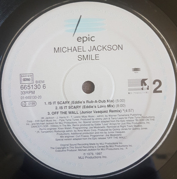Michael Jackson : Smile (12", Single)