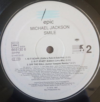 Michael Jackson : Smile (12", Single)