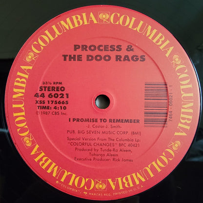 Process And The Doo Rags : I Promise To Remember (12")