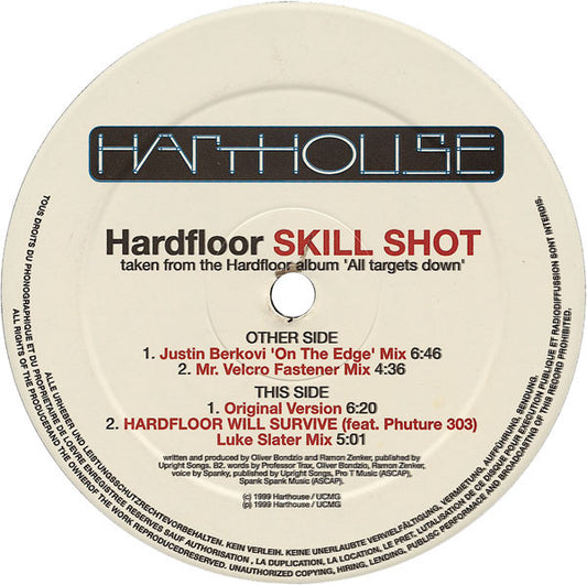 Hardfloor : Skill Shot (12")